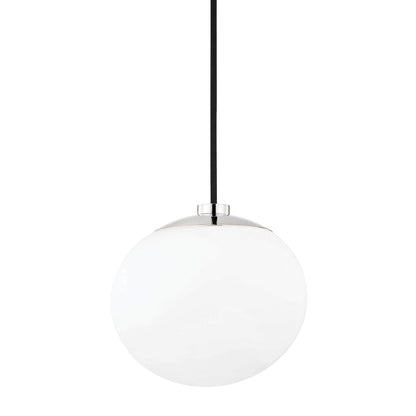 Estee Pendant Light in Polished Nickel.