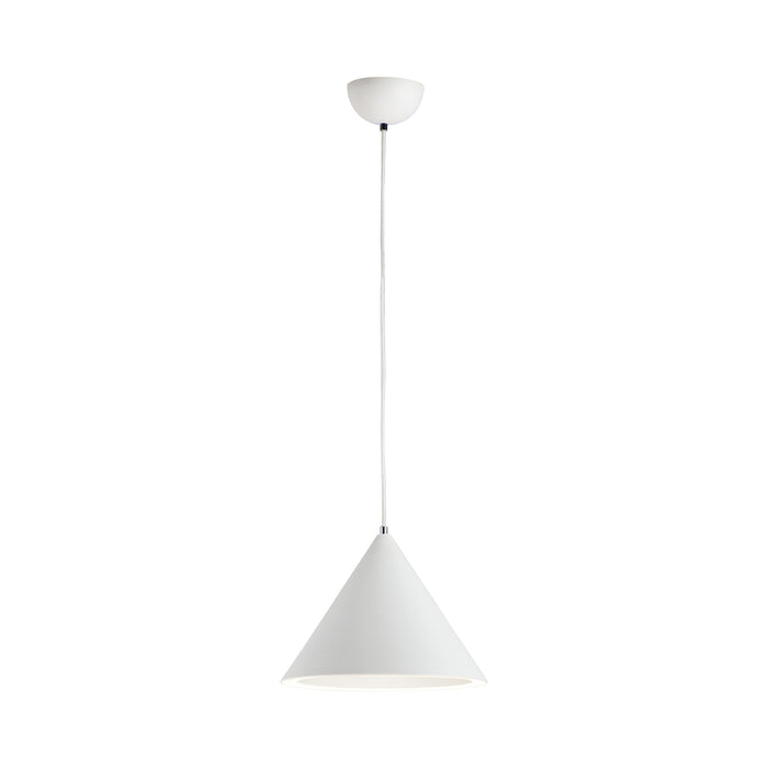 Abyss LED Pendant Light in Matte White (Small).