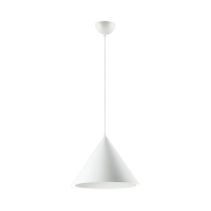 Abyss LED Pendant Light in Matte White (Large).