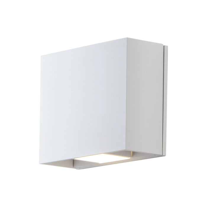Alumilux Cube Outdoor LED Wall Light in White (Large).