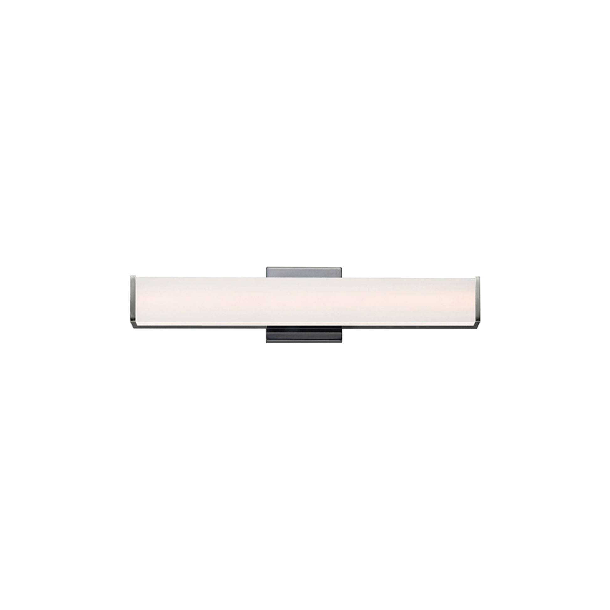 Baritone LED Vanity Wall Light in Satin Nickel (24-Inch).