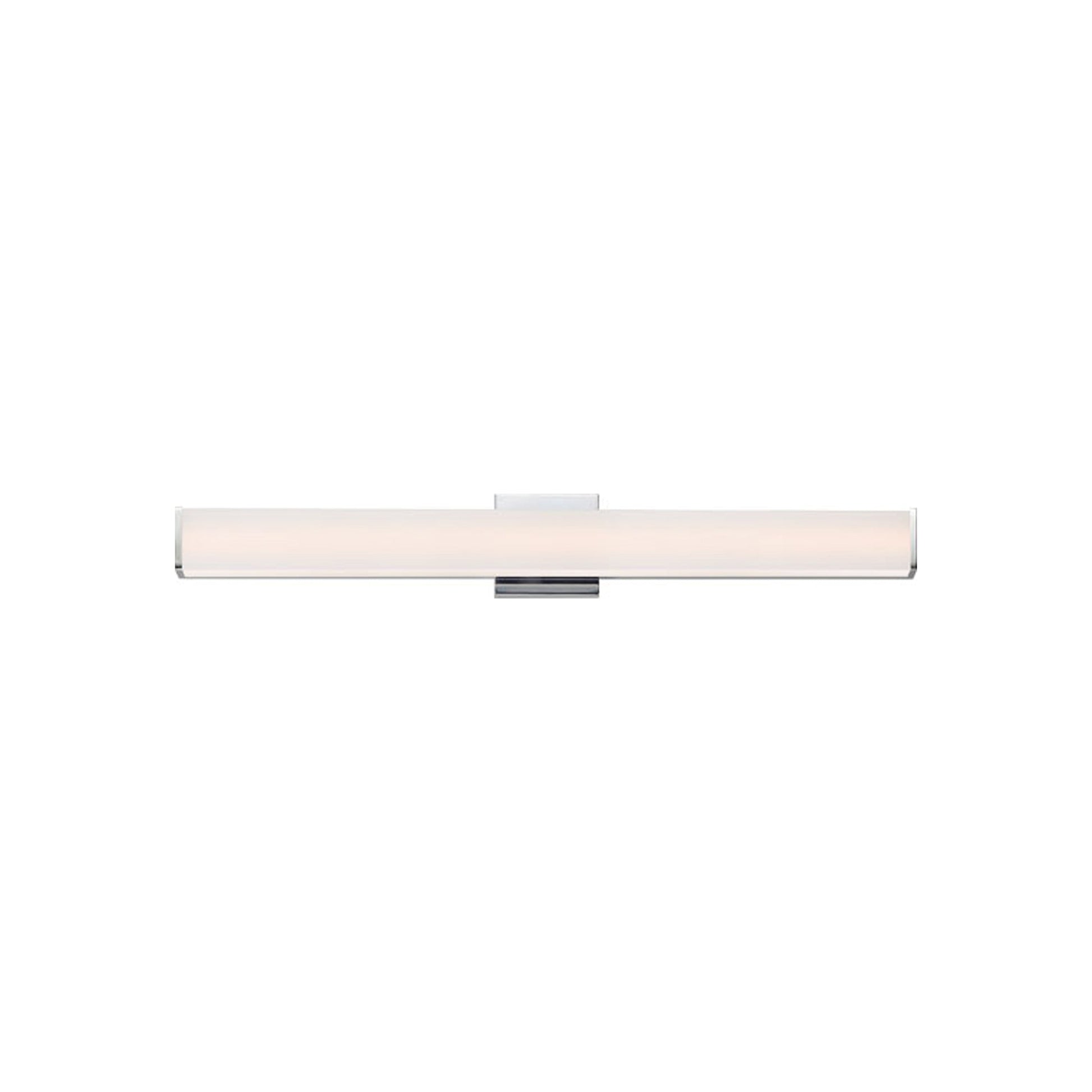 Baritone LED Vanity Wall Light in Polished Chrome (36-Inch).