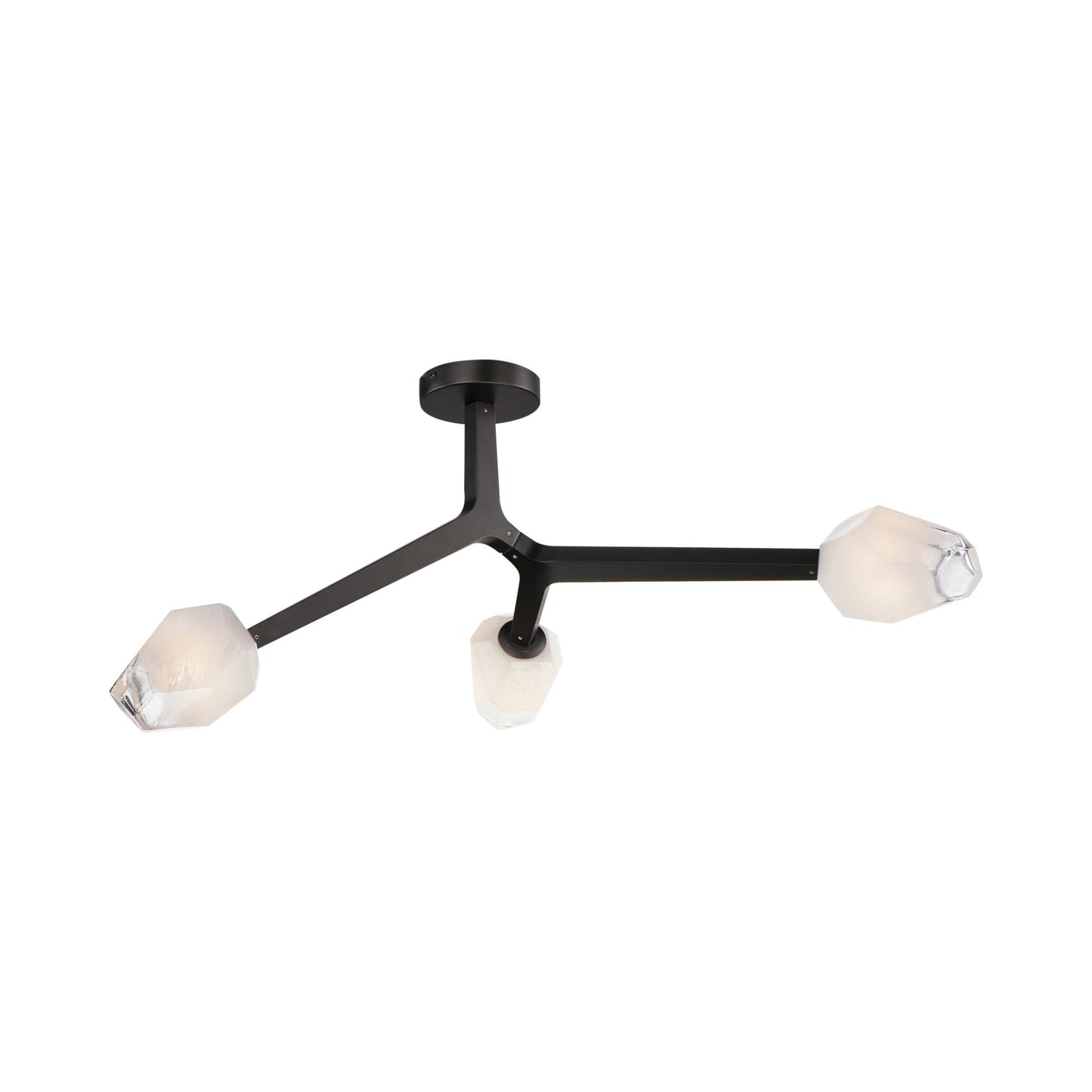 Blossom Flush Mount Ceiling Light in Black.