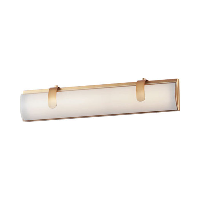 Clutch LED Vanity Wall Light in Gold (22-Inch).