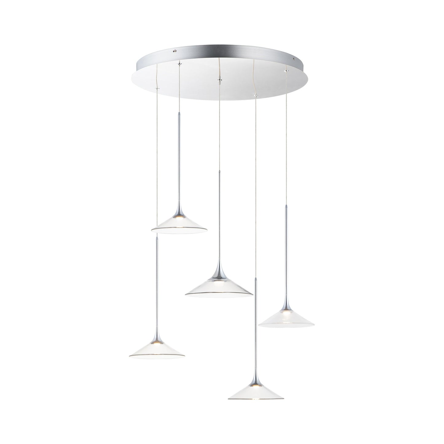 Cono LED Multi-Light Pendant Light.