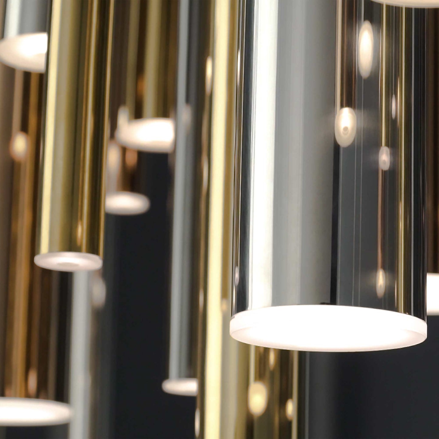 Flute LED Multi Light Pendant Light in Detail.