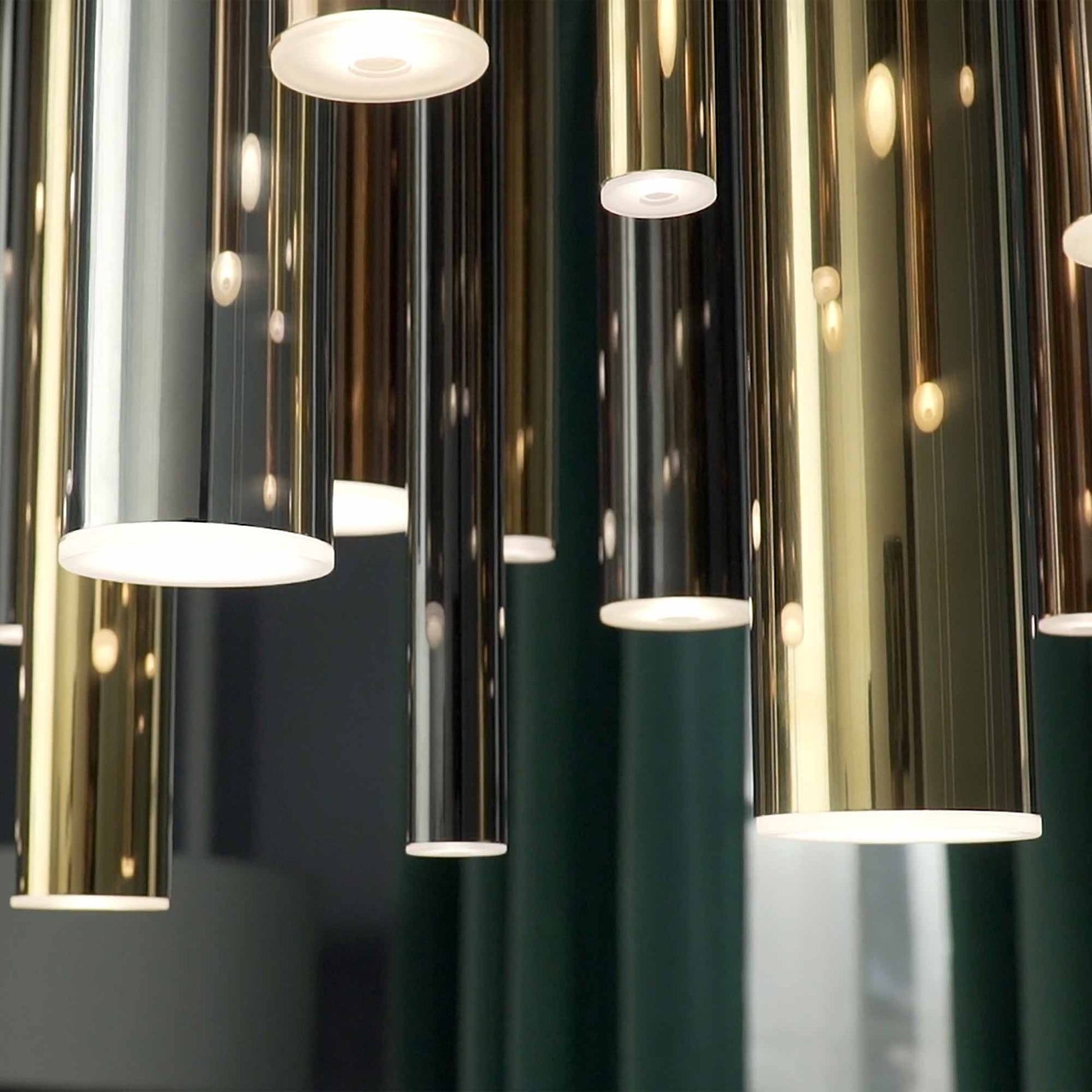 Flute LED Multi Light Pendant Light in Detail.