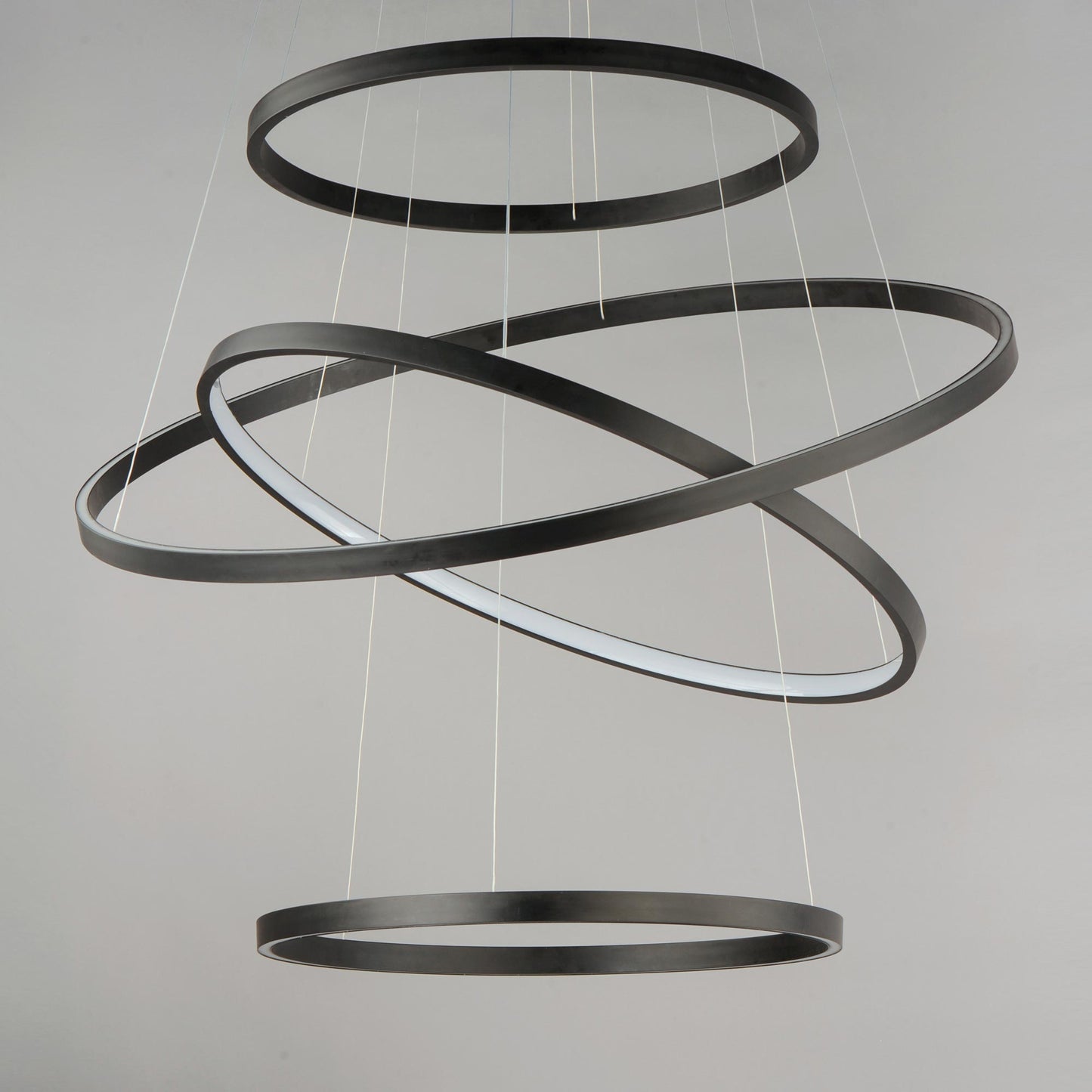 Groove LED Multi Tier Chandelier in Detail.