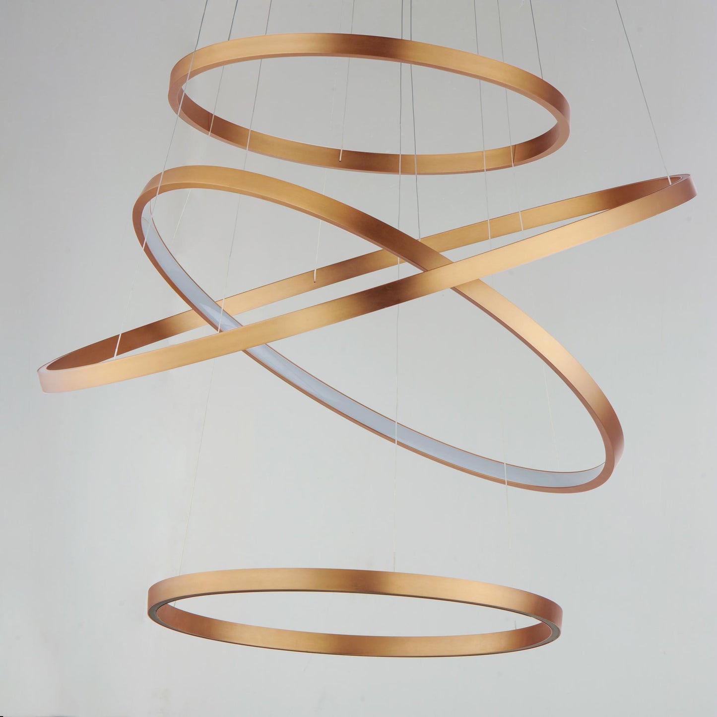 Groove LED Multi Tier Chandelier in Detail.