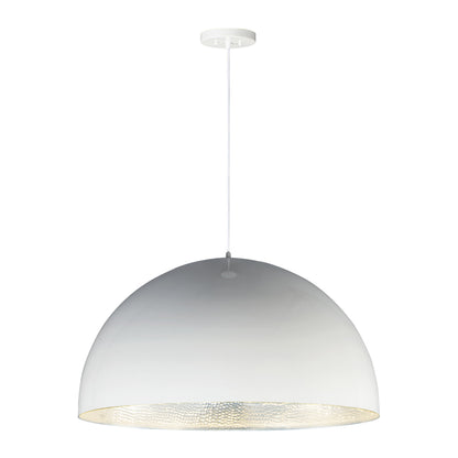 Hemisphere LED Pendant Light in Gloss White (X-Large).