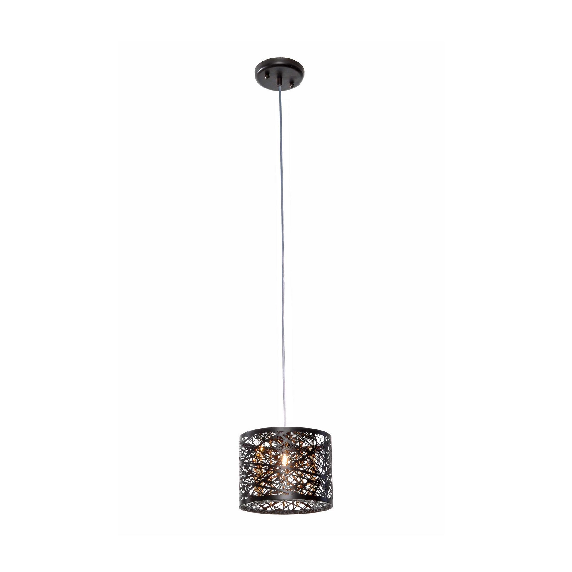 Inca Mini Pendant Light in Bronze.