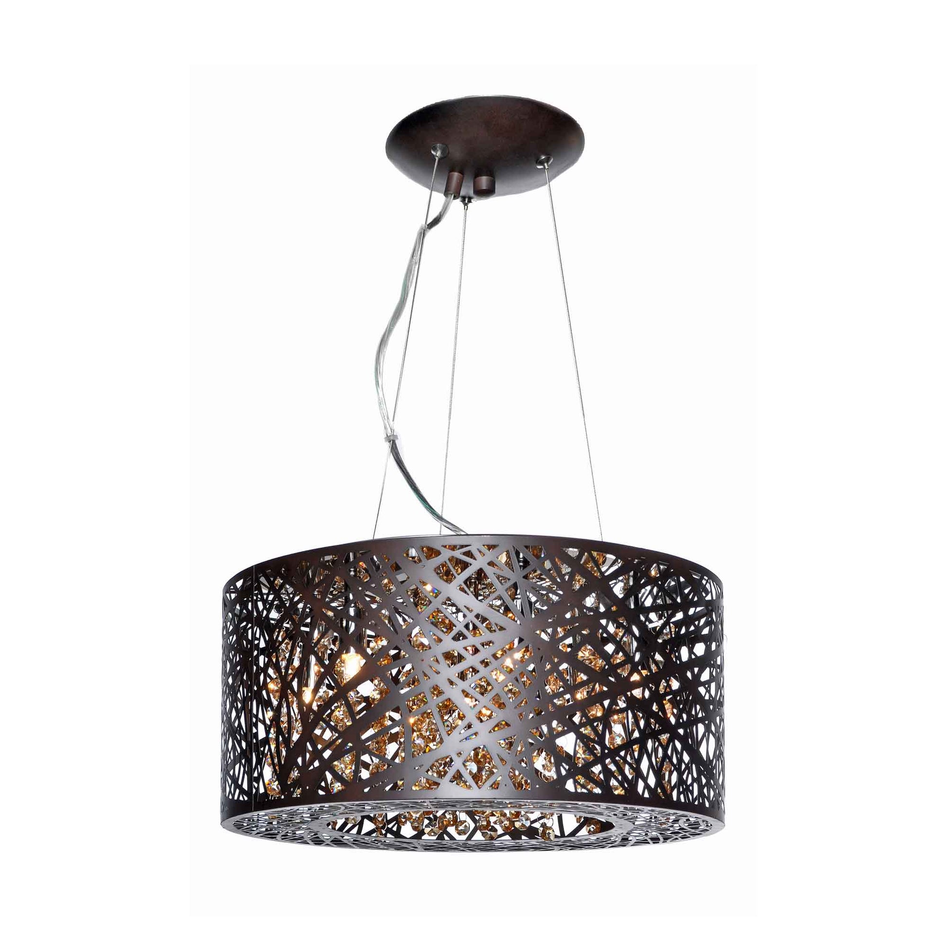 Inca Pendant Light in Bronze (7-Light).