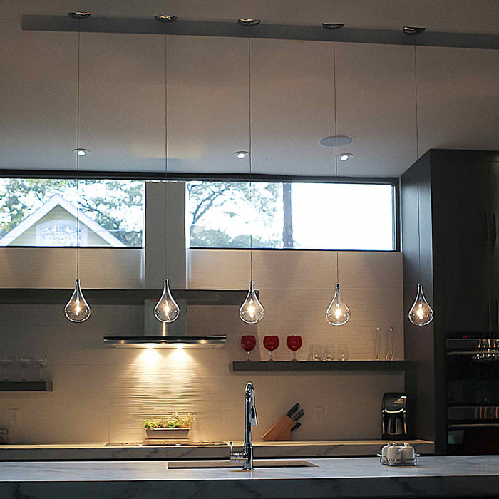 Larmes Pendant Light in kitchen.