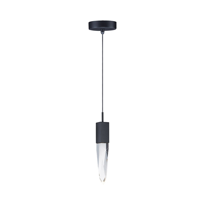Quartz LED Mini Pendant Light in Black.