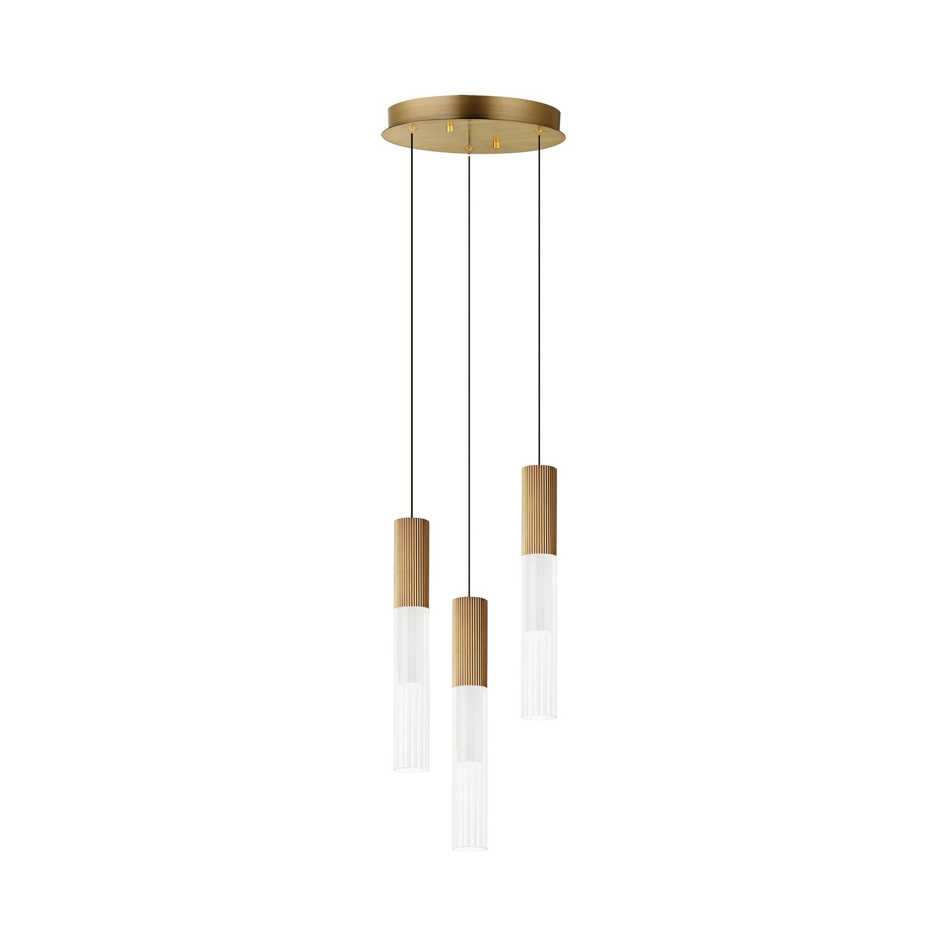 Reeds LED Multi Light Pendant Light (3-Light).