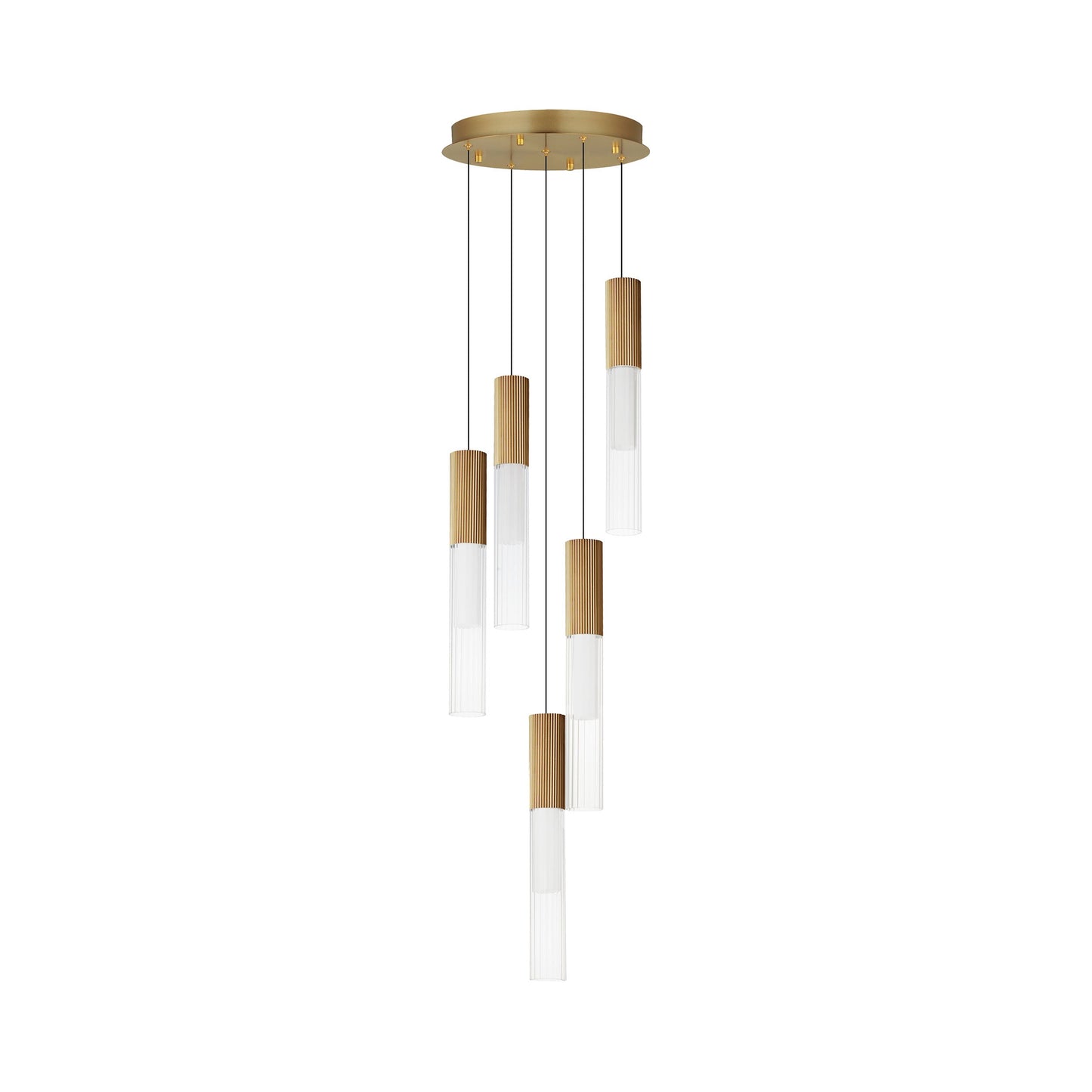 Reeds LED Multi Light Pendant Light (5-Light).