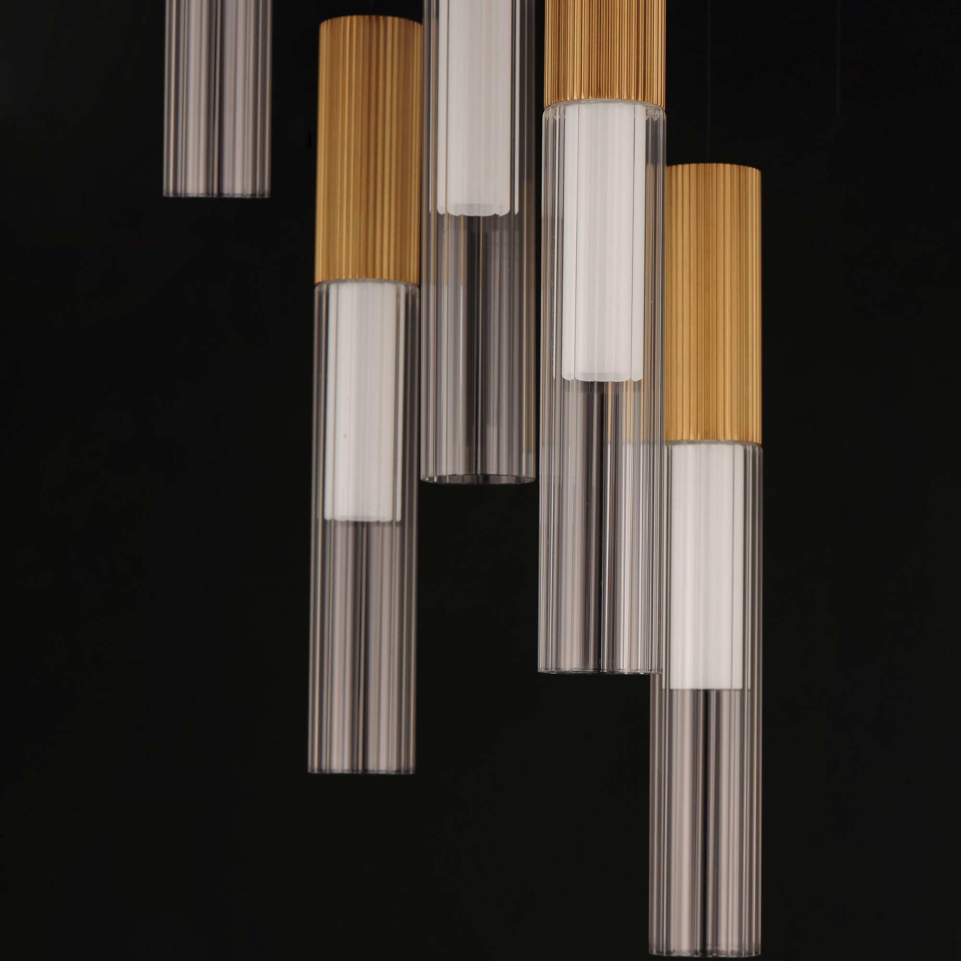 Reeds LED Multi Light Pendant Light in Detail.