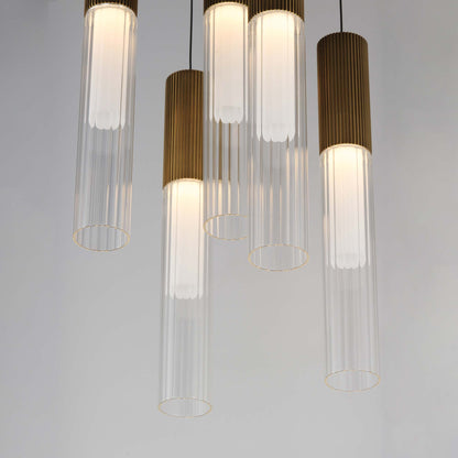 Reeds LED Multi Light Pendant Light in Detail.