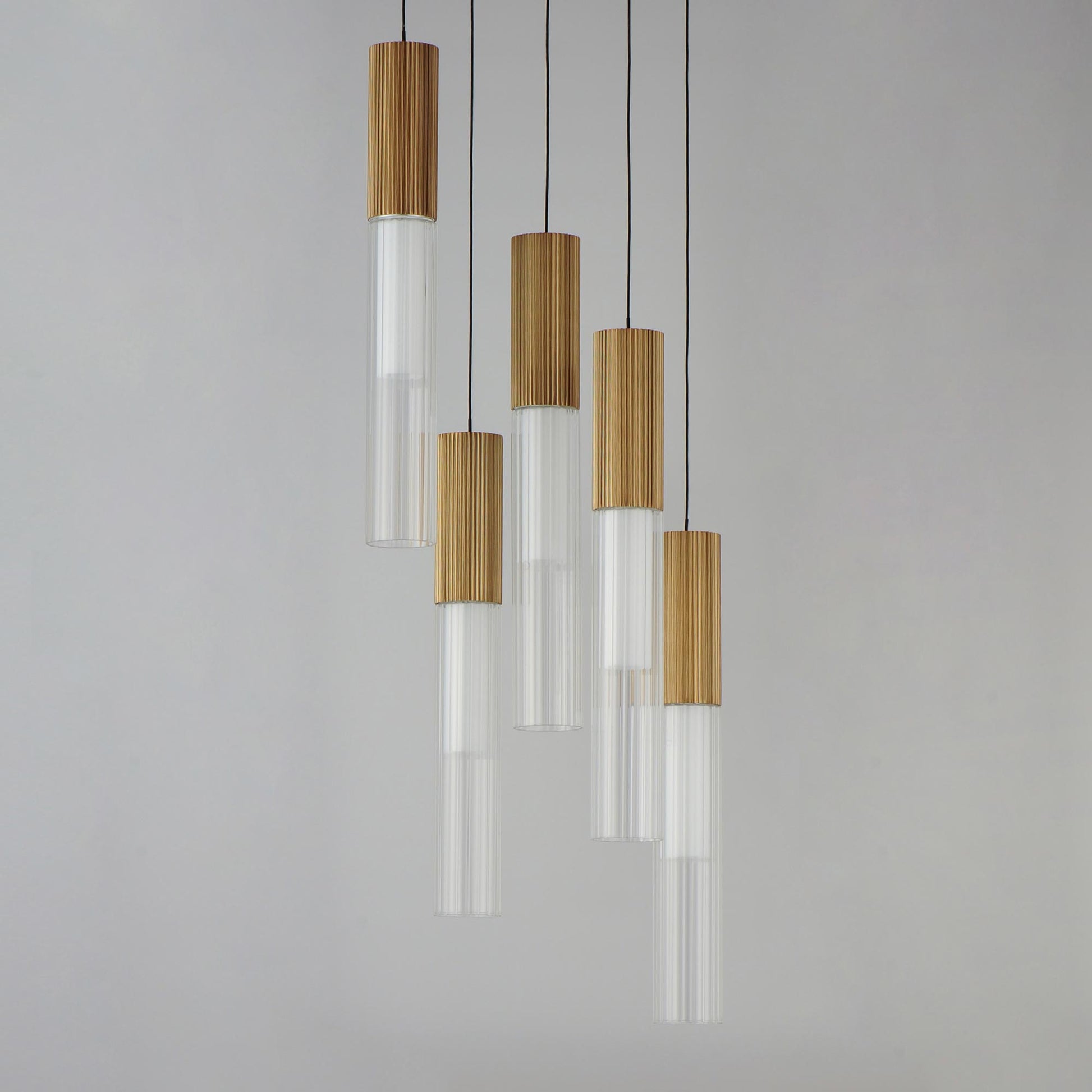 Reeds LED Multi Light Pendant Light in Detail.