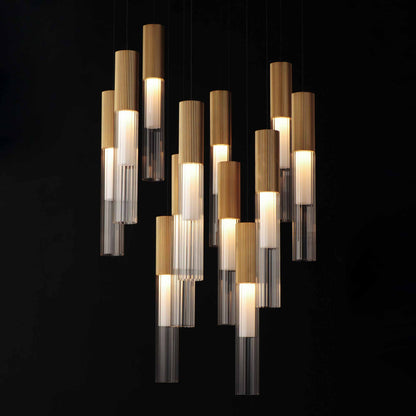 Reeds LED Multi Light Pendant Light in Detail.