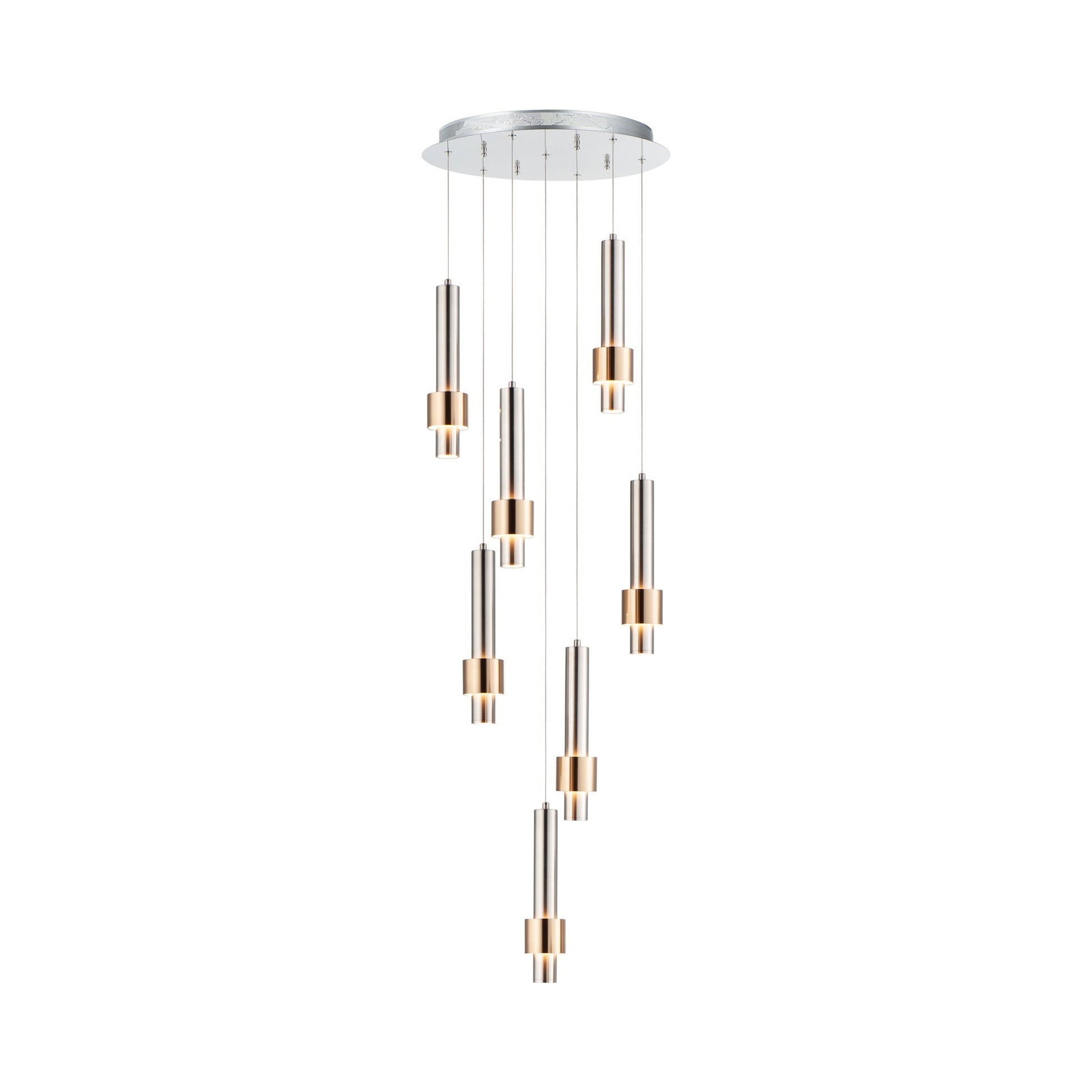 Reveal LED Multi Light Pendant Light (7-Light).