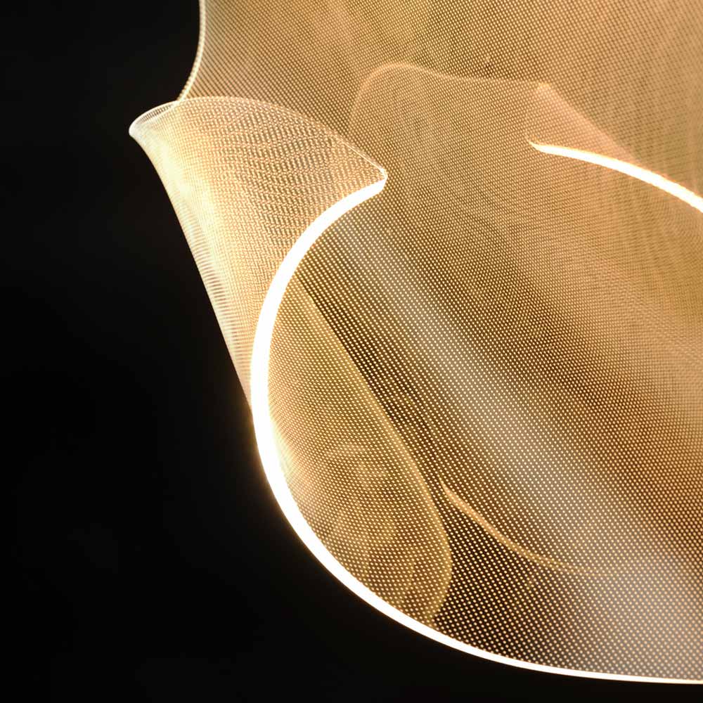 Rinkle LED Linear Pendant Light in Detail.