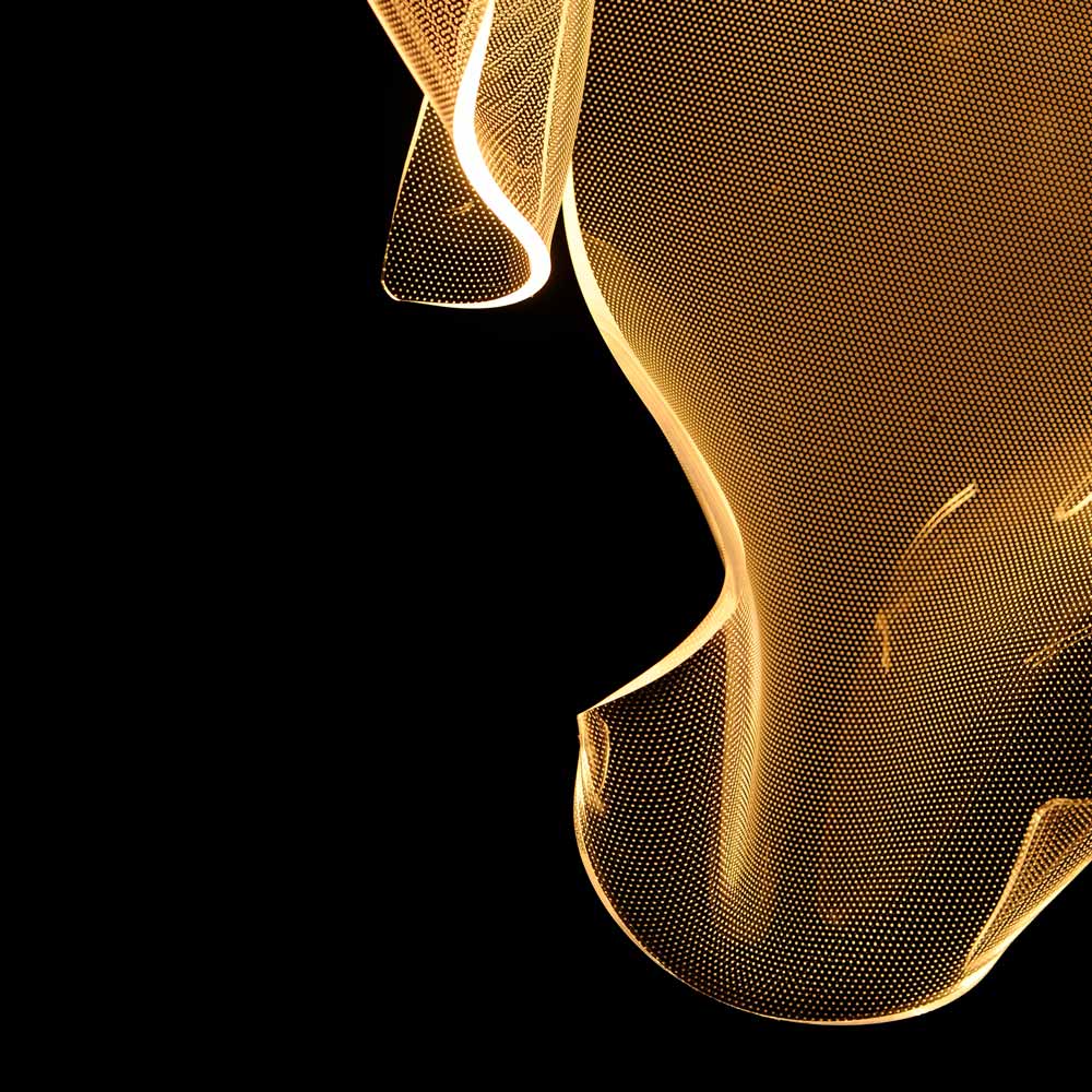 Rinkle LED Pendant Light in Detail.