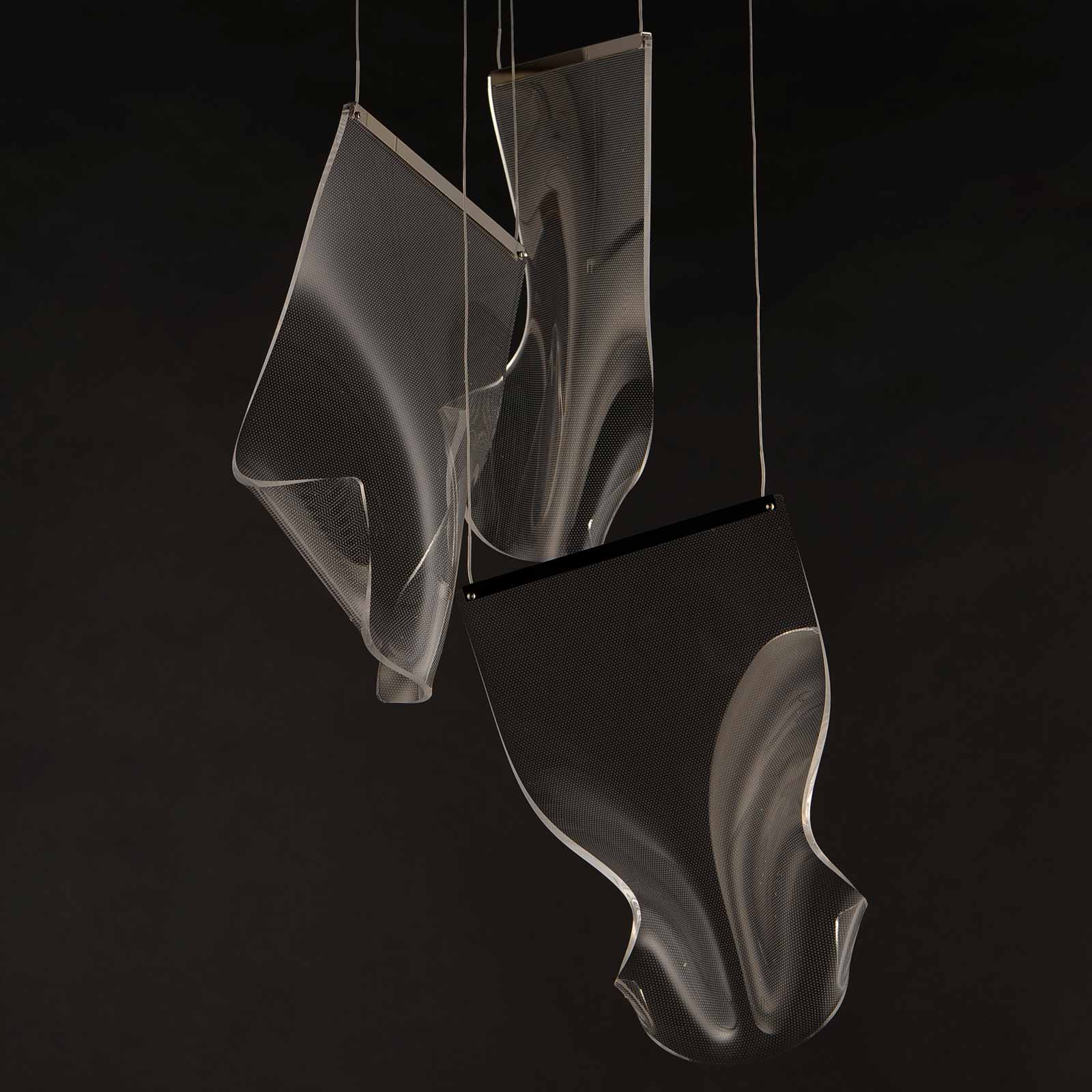 Rinkle LED Pendant Light in Detail.