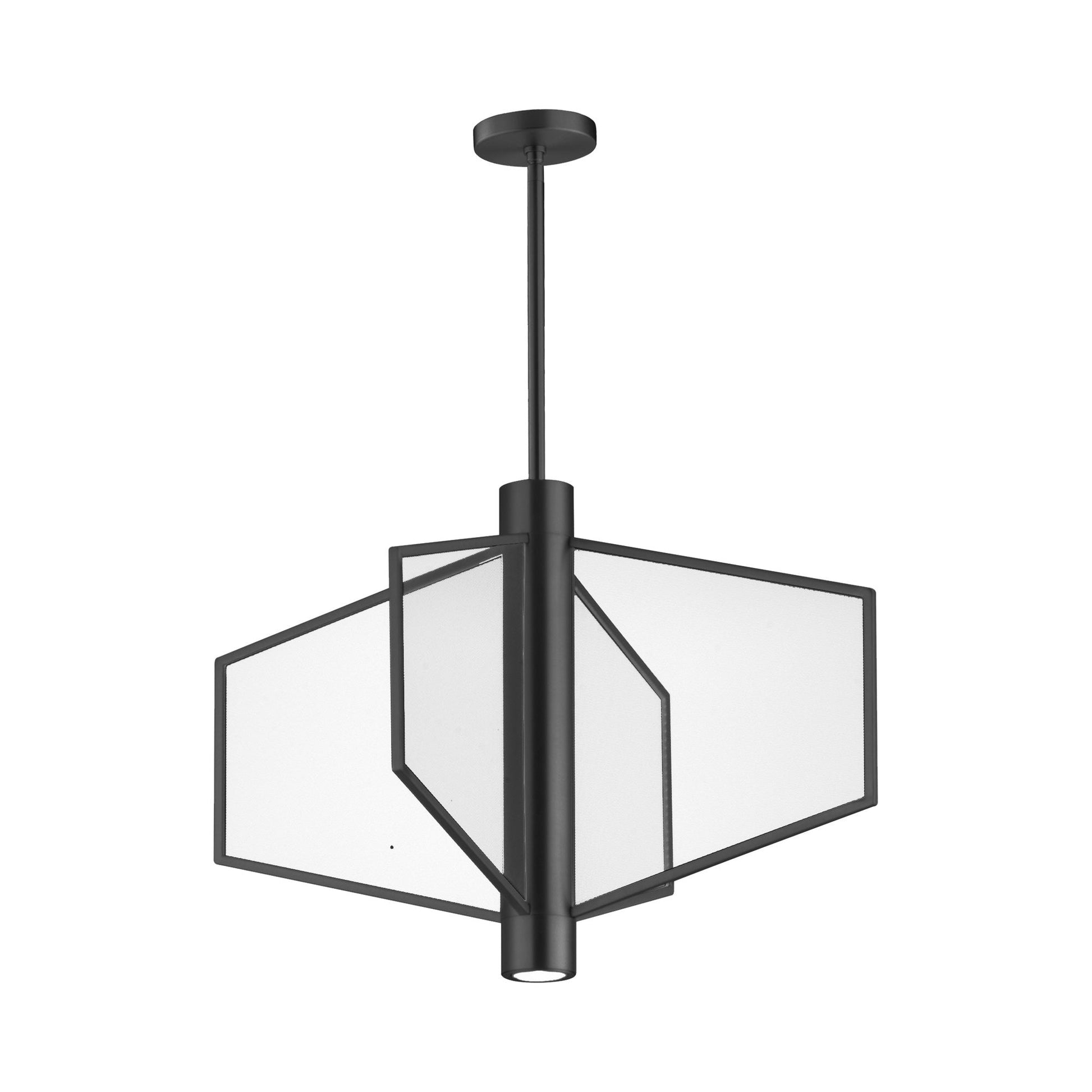 Telstar LED Pendant Light in Black (Wide).