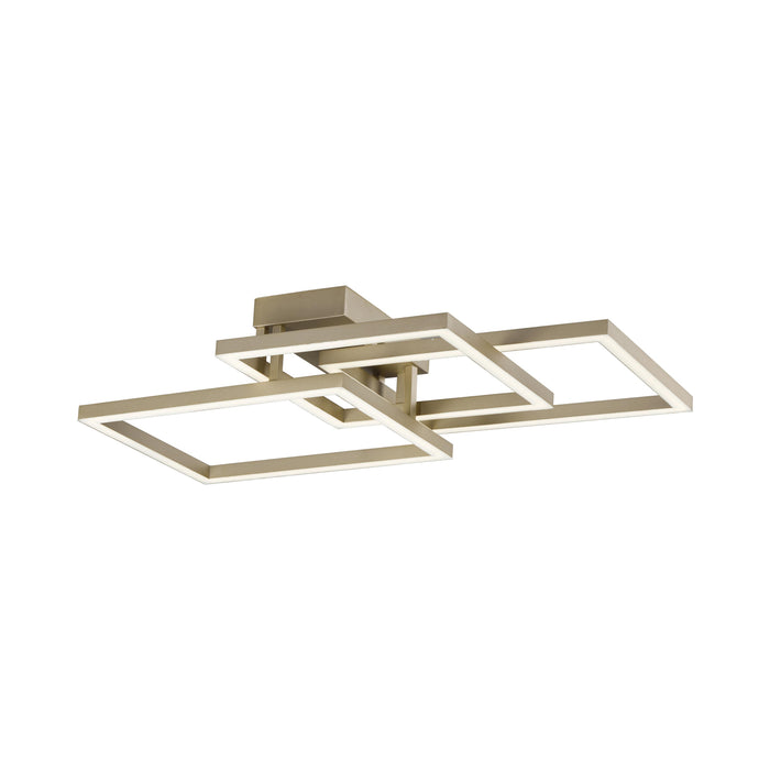 Traverse LED Flush Mount Ceiling Light in Champagne (35.5-Inch).