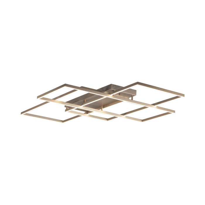 Traverse LED Flush Mount Ceiling Light in Champagne (67.75-Inch).