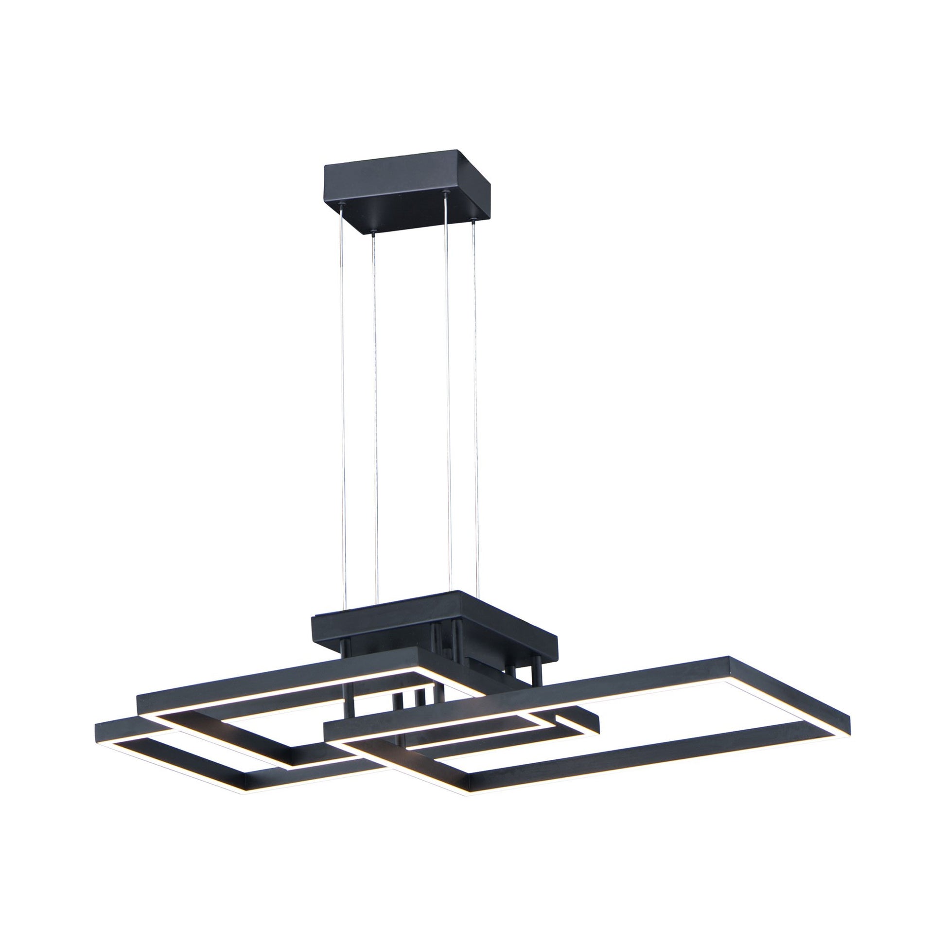 Traverse LED Pendant Light in Black.