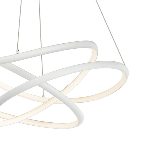 Twisted LED Pendant Light in Detail.