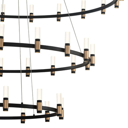 Albany LED Multi Tiered Chandelier in Detail.