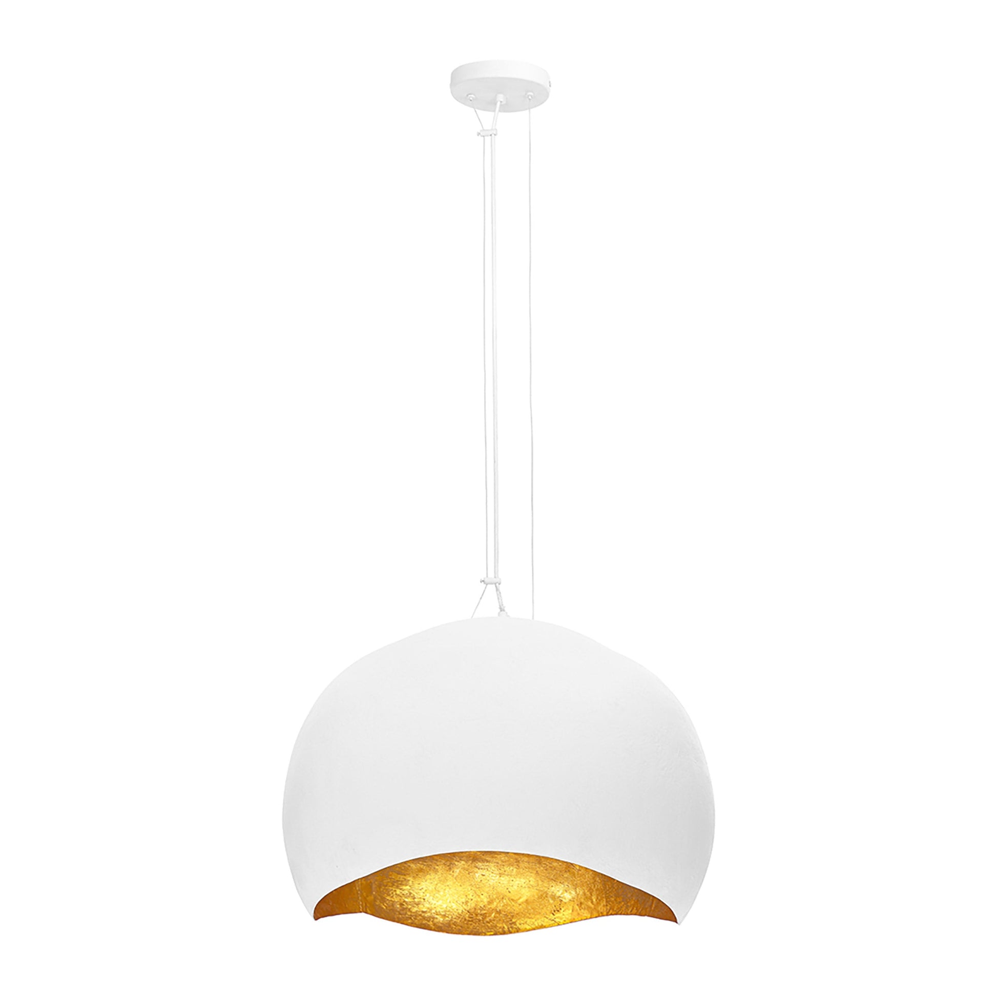Baleia Pendant Light in Plaster White (Medium).