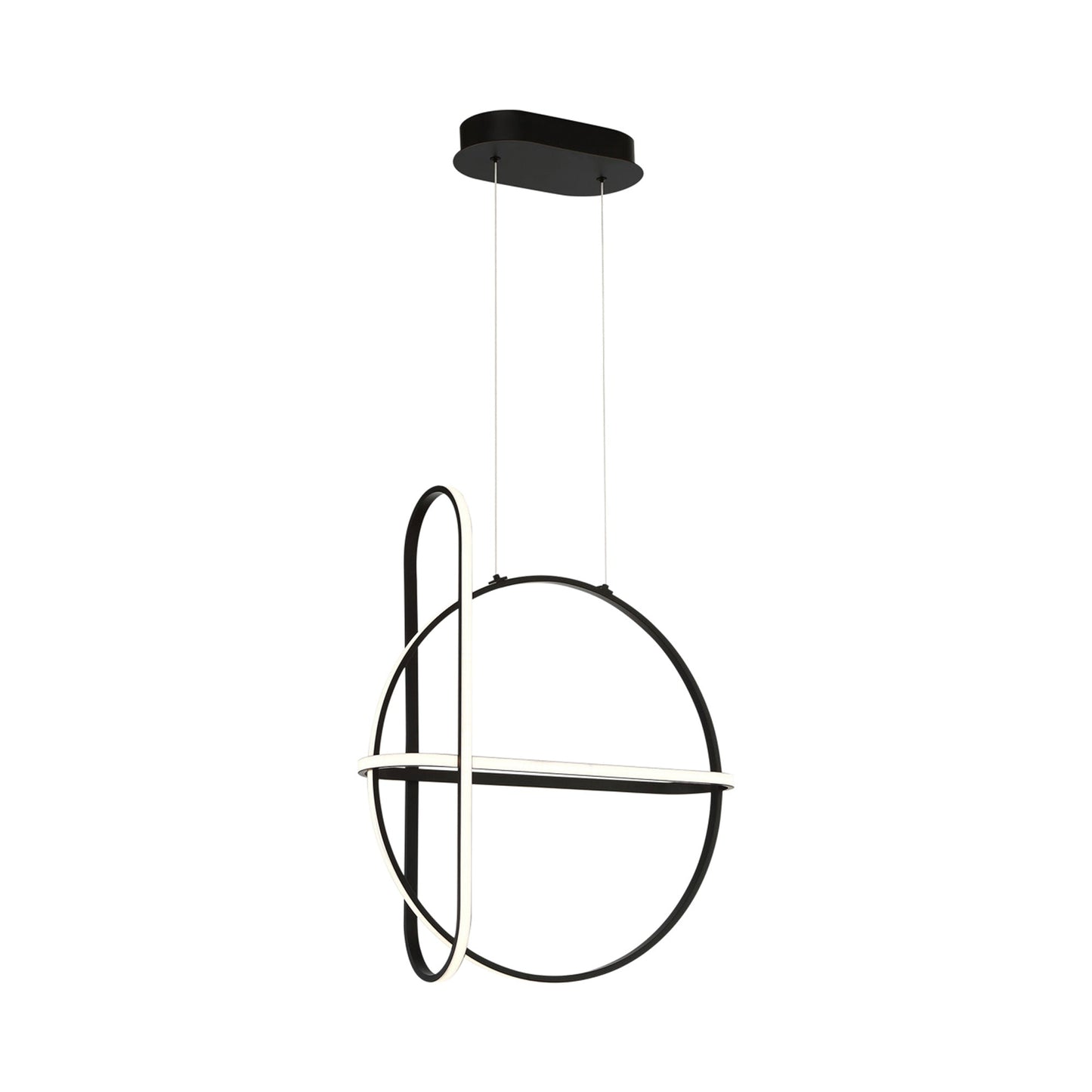 Berkley LED Chandelier in Matte Black.