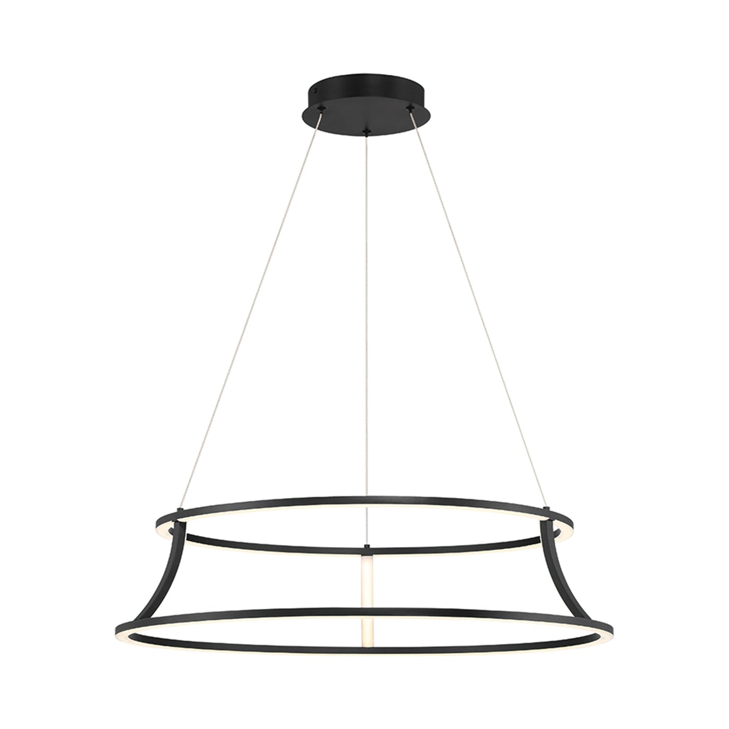 Cadoux LED Chandelier in Matte Black (Large).