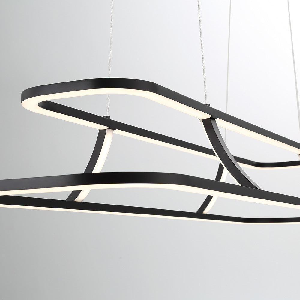 Cadoux LED Linear Pendant Light in Detail.