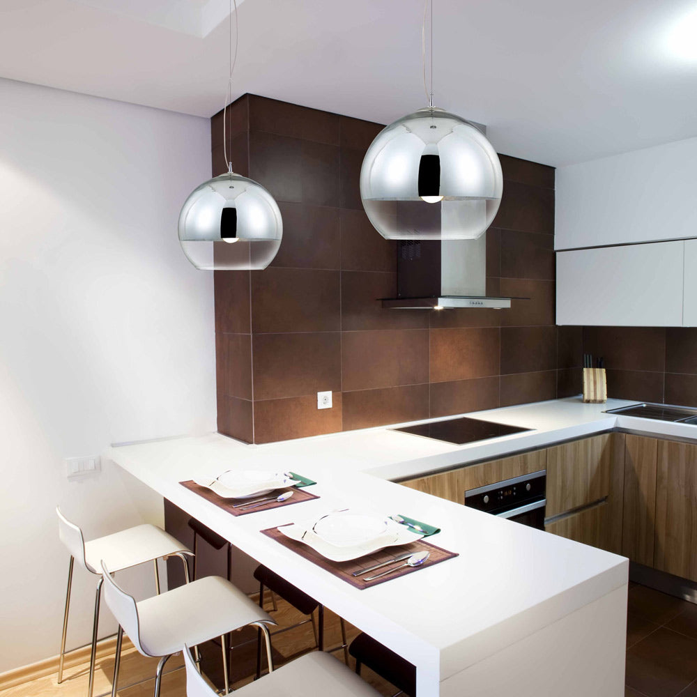 Chromos Pendant Light in kitchen.