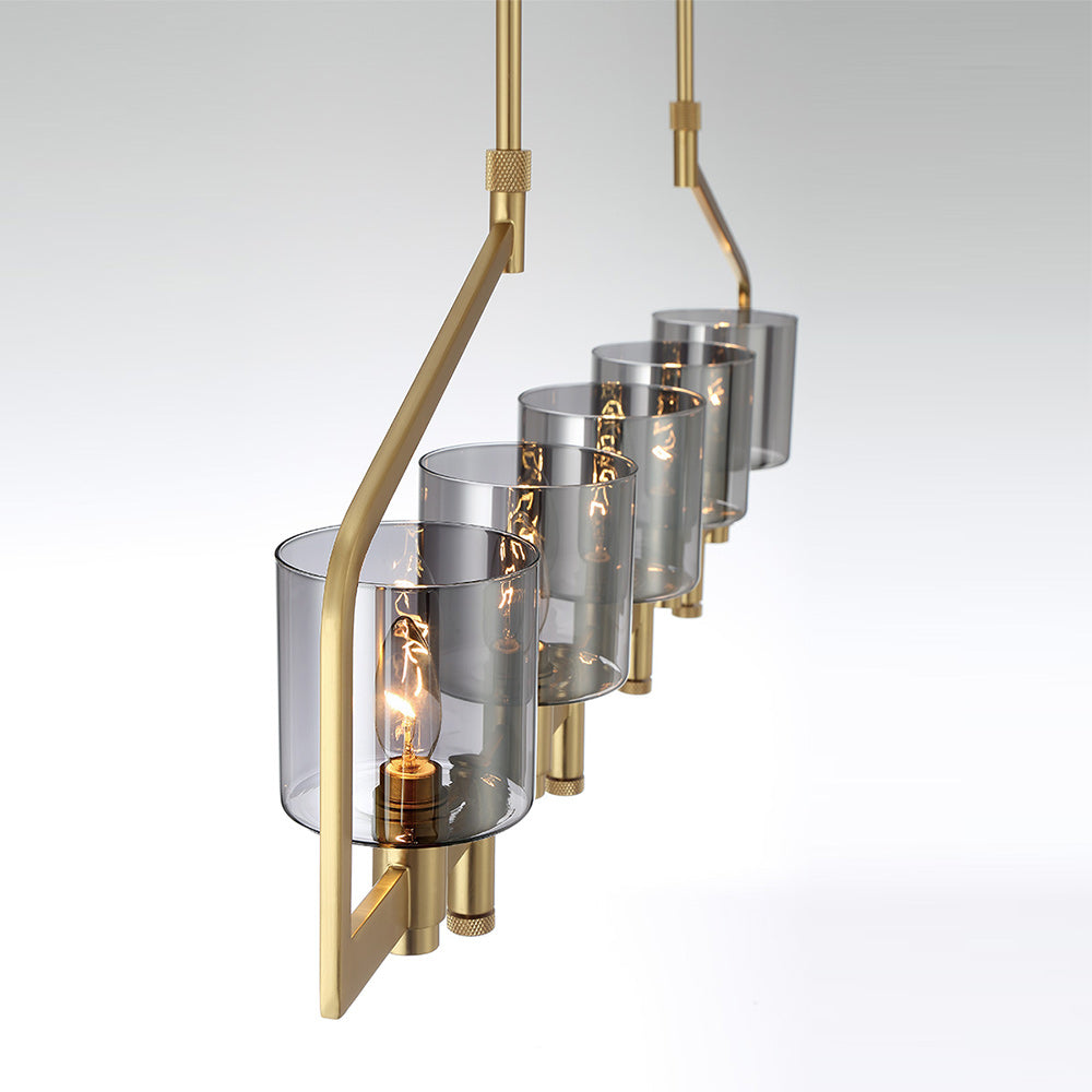 Decato Linear Pendant Light in Detail.