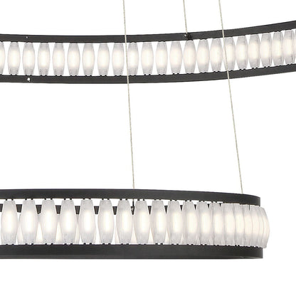 Forster LED Multi Tier Chandelier in Detail.