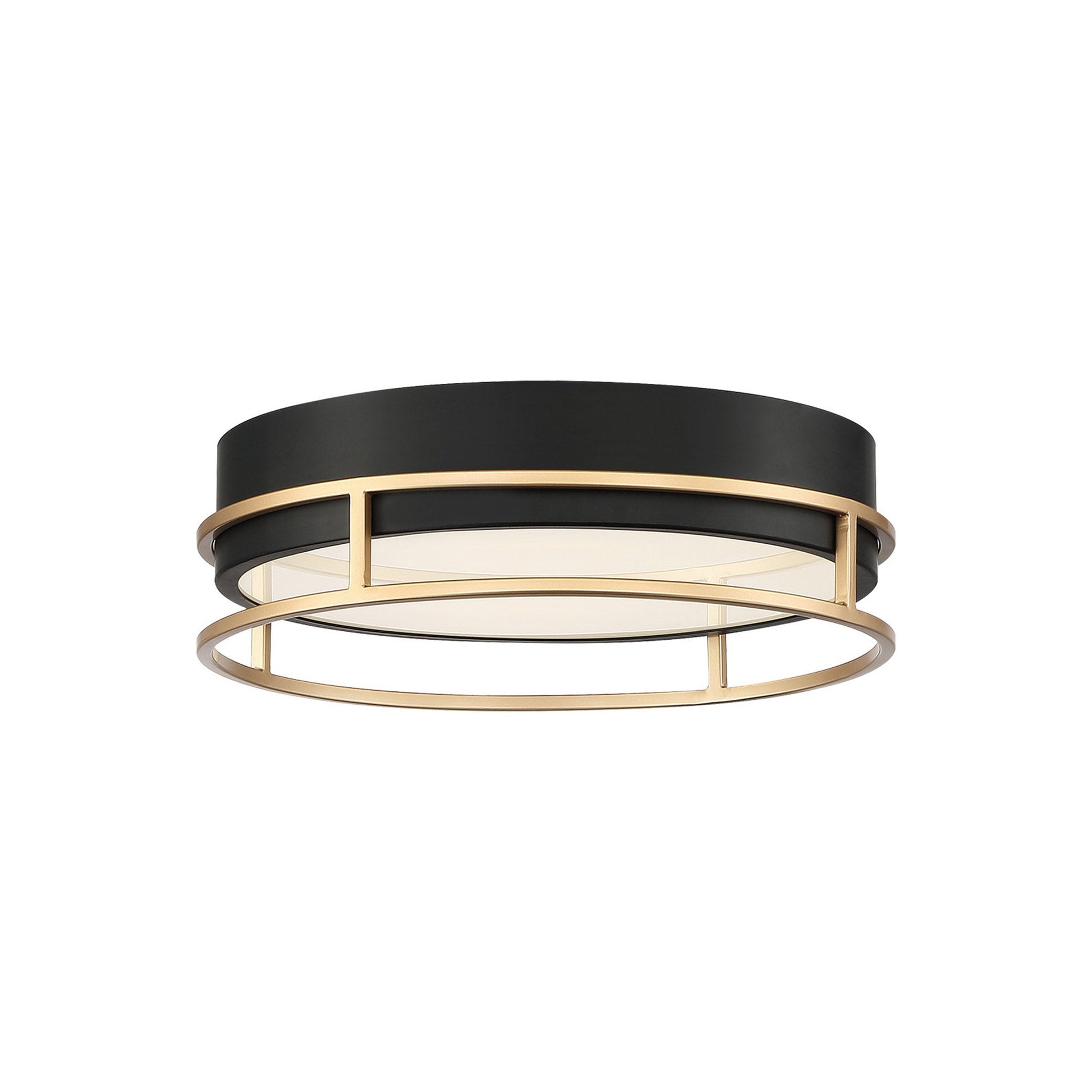 Grafice LED Flush Mount Ceiling Light in Gold (Small).