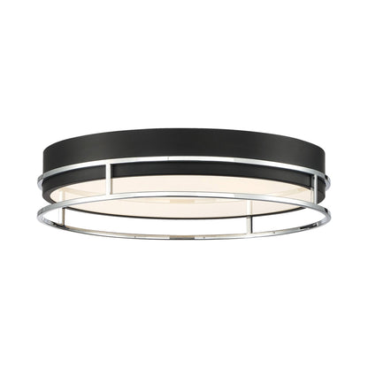 Grafice LED Flush Mount Ceiling Light in Chrome (Large).