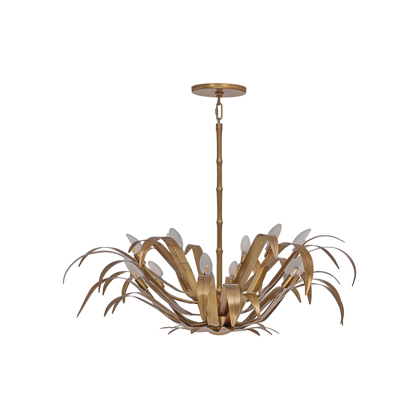 Kagra Chandelier in Vintage Brass (Small).