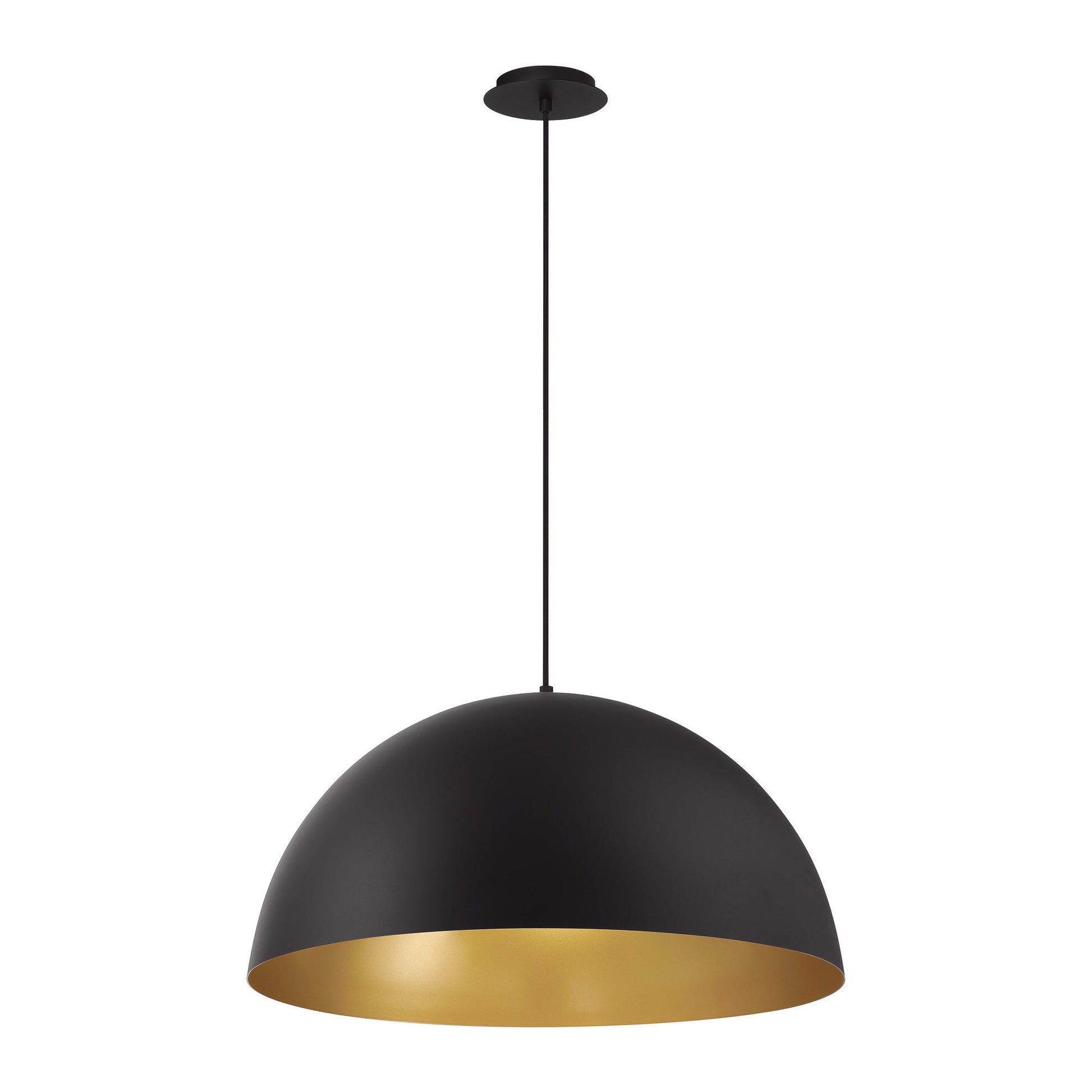 Laverton Pendant Light in Black/Gold (Small).