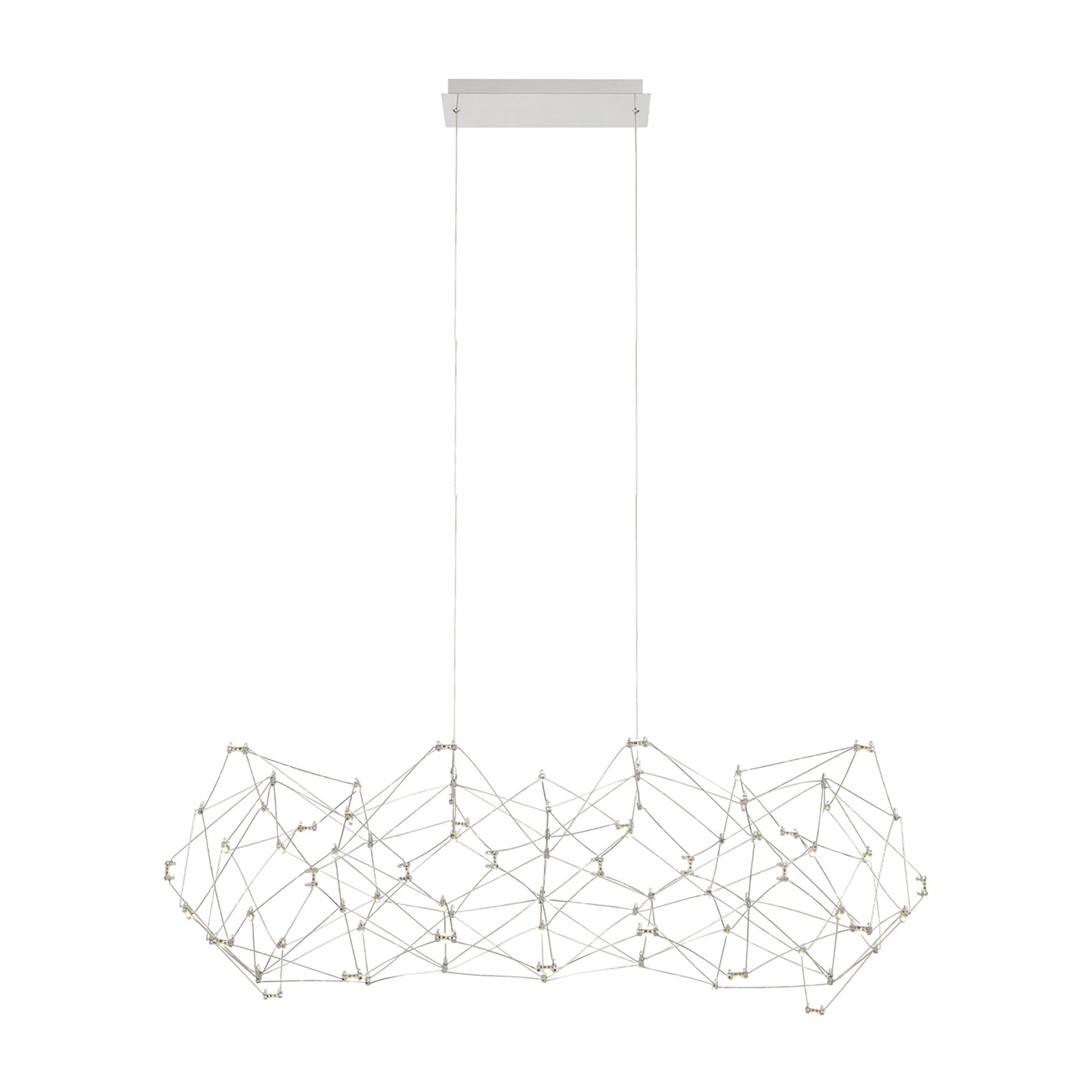 Leonardelli LED Chandelier in Chrome (Medium).