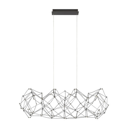 Leonardelli LED Chandelier in Dark Chrome (Medium).