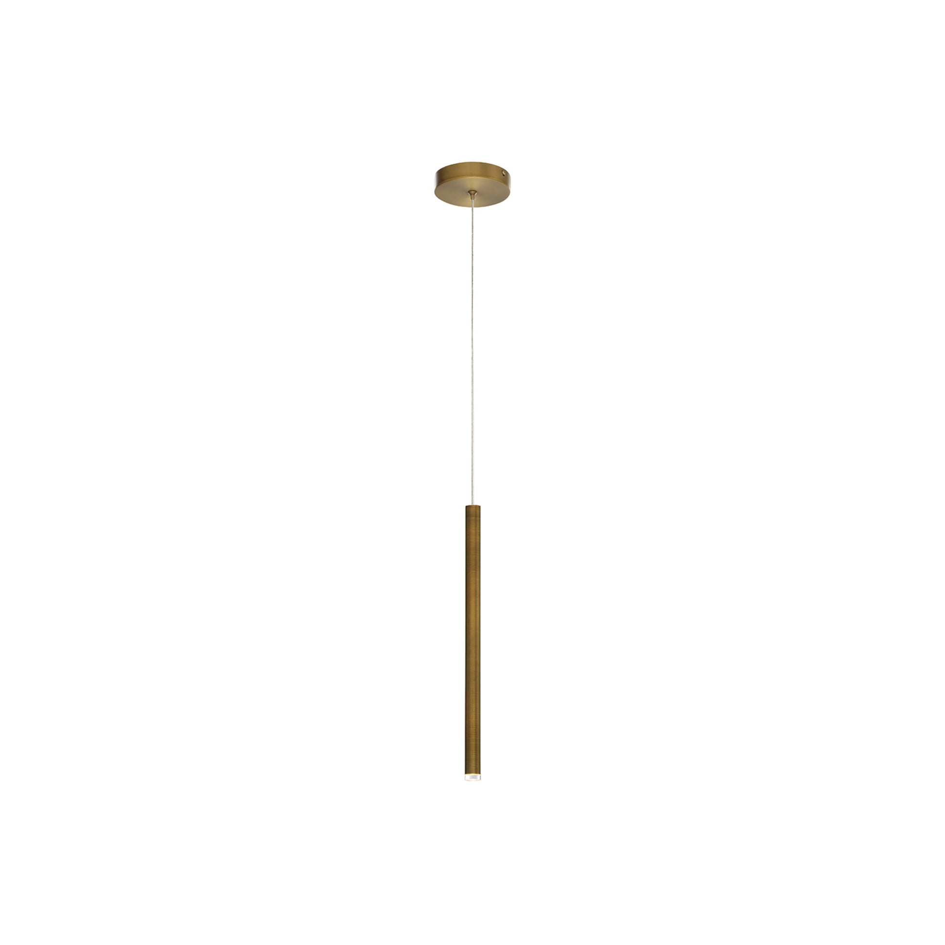 Navada LED Pendant Light in Antique Brass (Small).