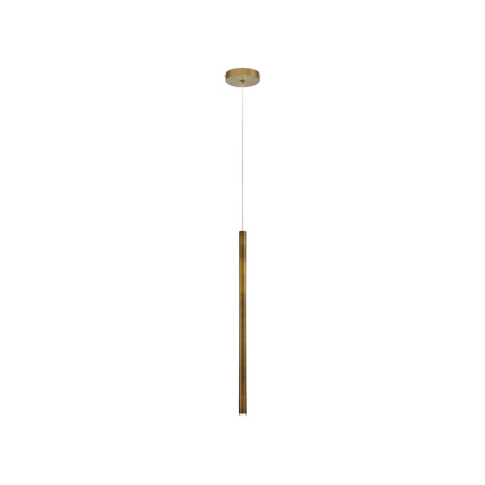 Navada LED Pendant Light in Antique Brass (Medium).