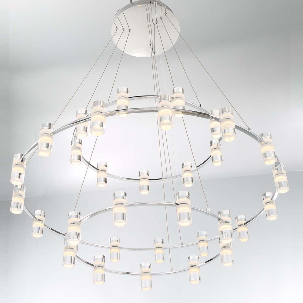 Netto LED Multi Tier Chandelier in Detail.